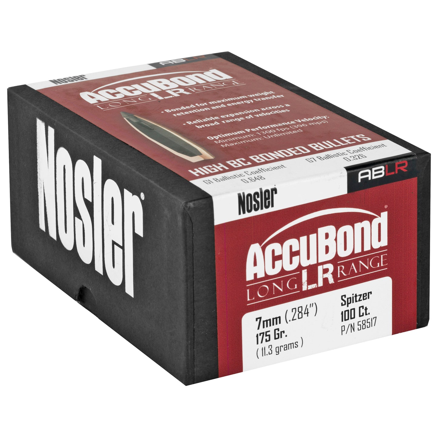 NOSLER ABLR 7MM 175GR SP 100CT