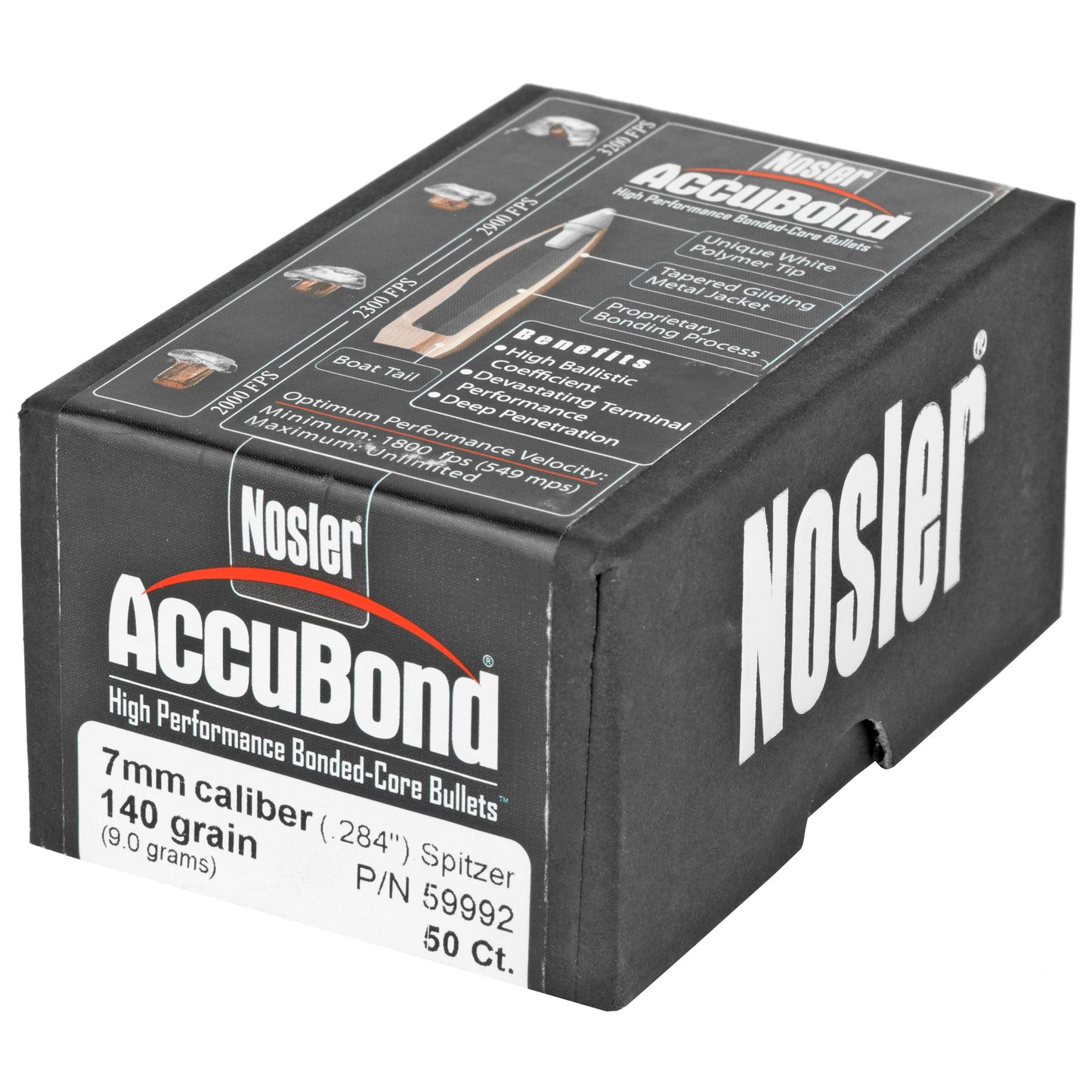 NOSLER 7MM 140GR ACCUBOND 50CT