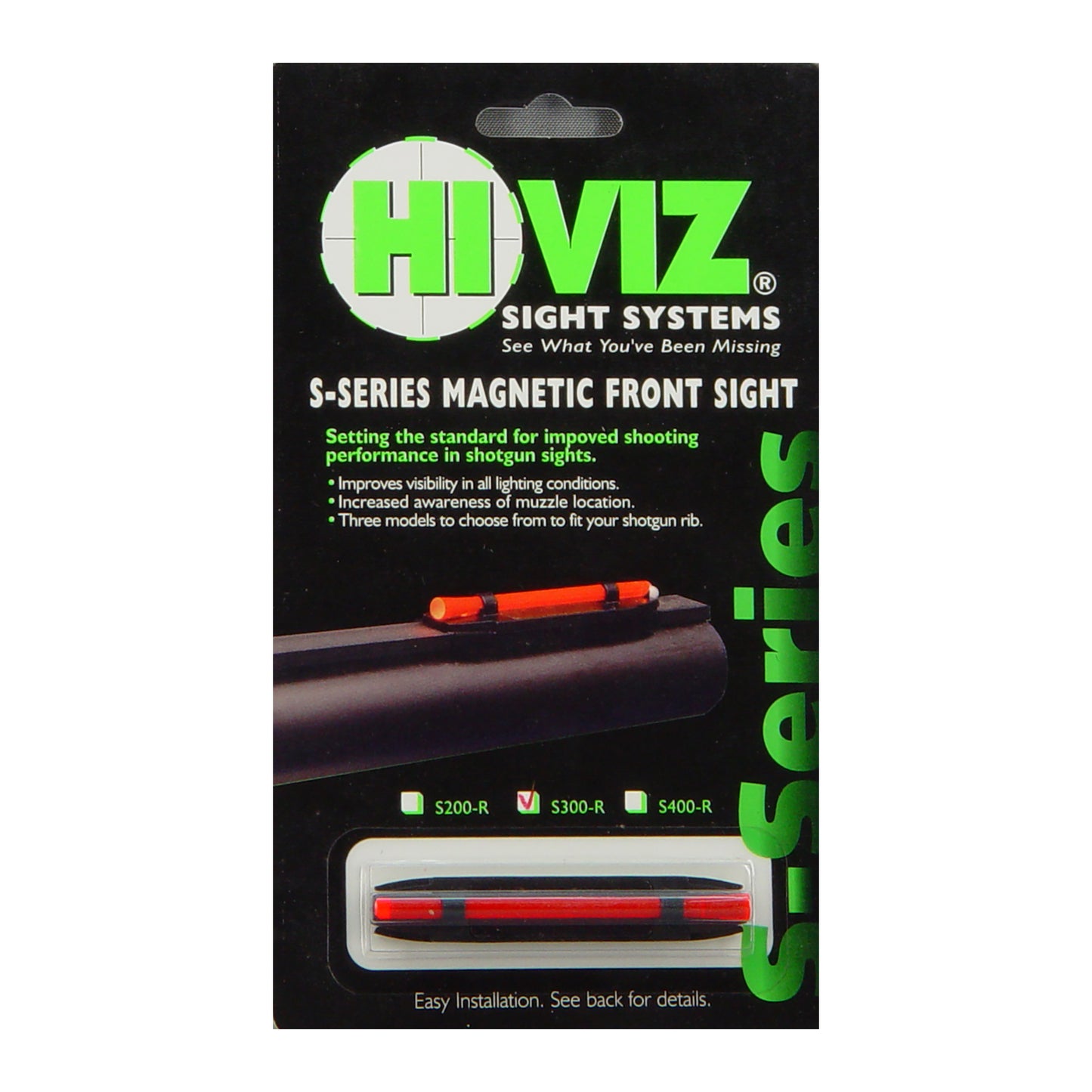 HIVIZ NARROW MAGNETIC SHTGN W/RED