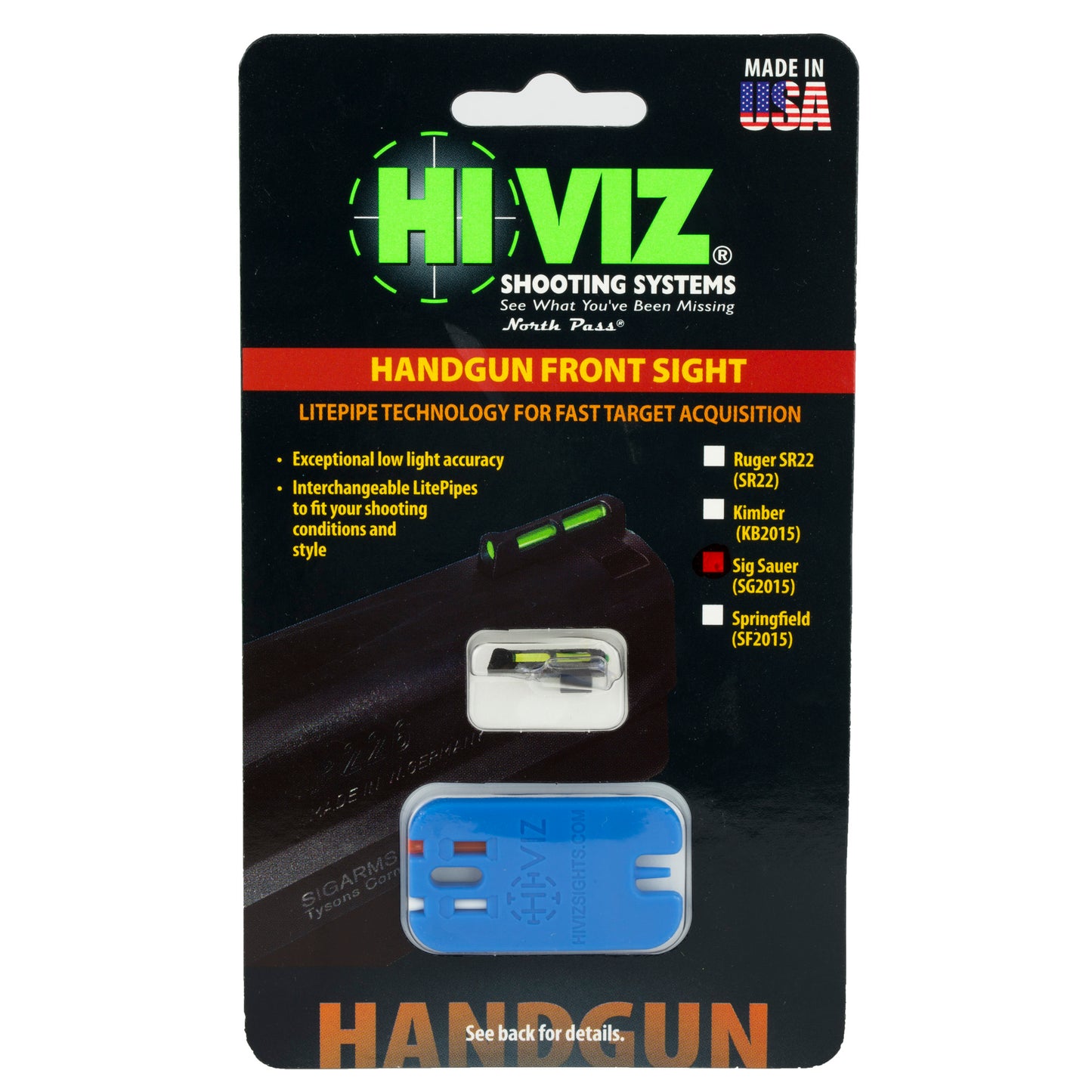 HIVIZ SIG INTERCHANGE FRNT SGHT