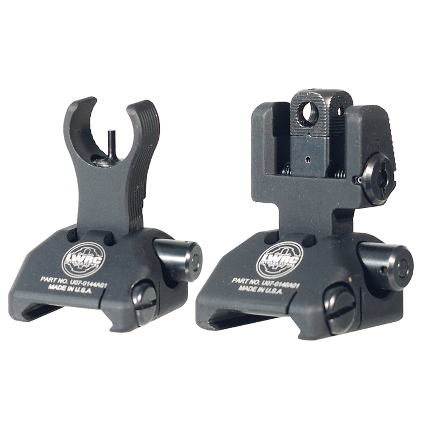 LWRC SKIRMISH FRONT/REAR SIGHT BLK