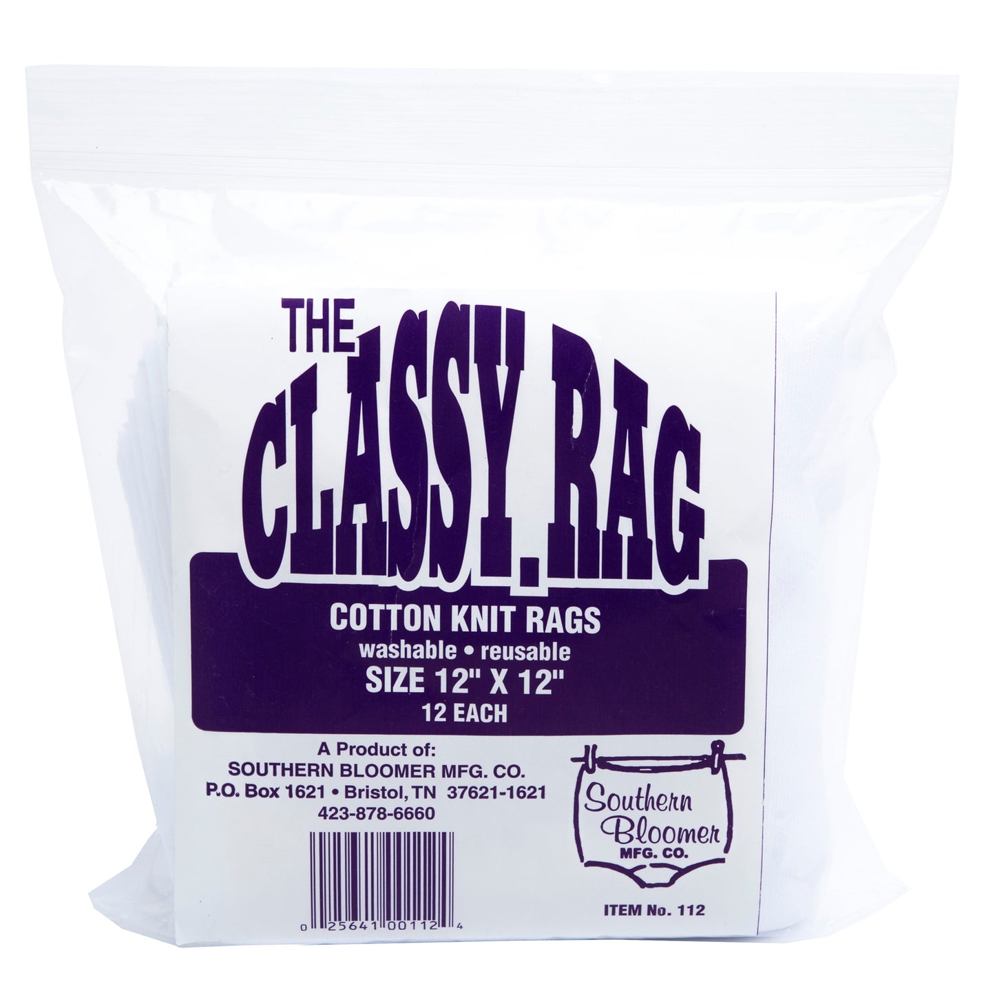 STHRN BLMR COTTON RAG 12X12 12/BAG