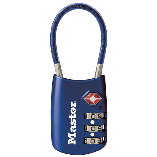 MASTERLOCK TSA PADLOCK COMBO BLUE