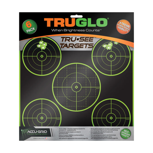 TRUGLO TRU-SEE 5 BULL TGT 12X12 6PK