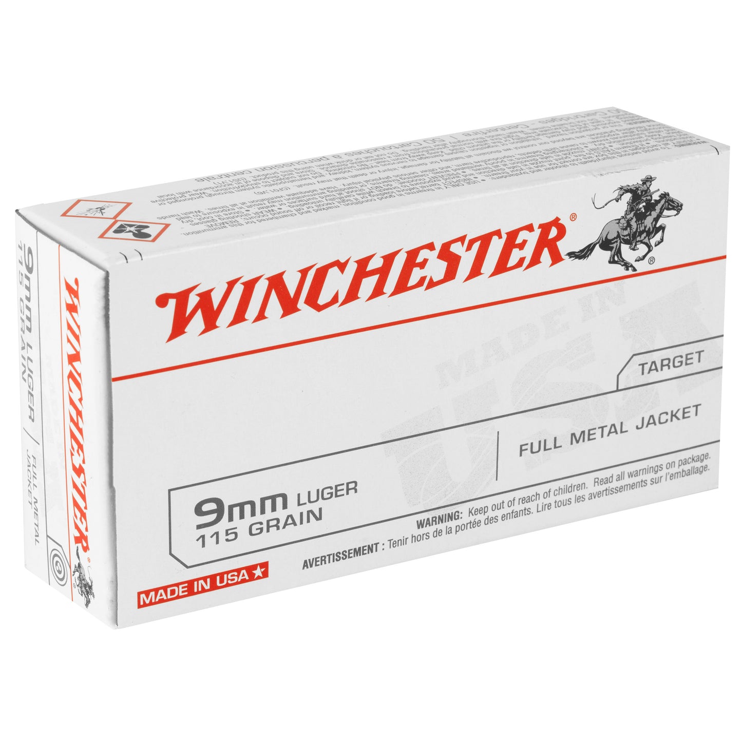 WIN USA 9MM 115GR FMJ 50/500