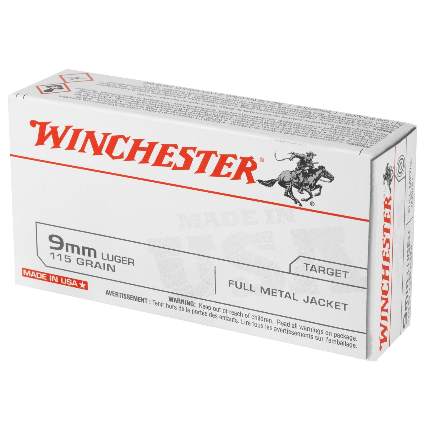 WIN USA 9MM 115GR FMJ 50/500