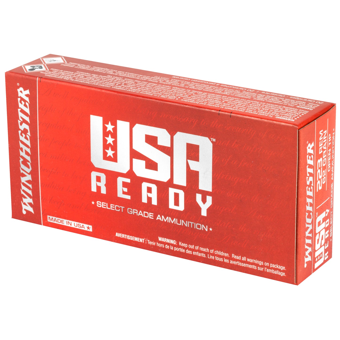 WIN USA RDY 223REM 62GR 20/200