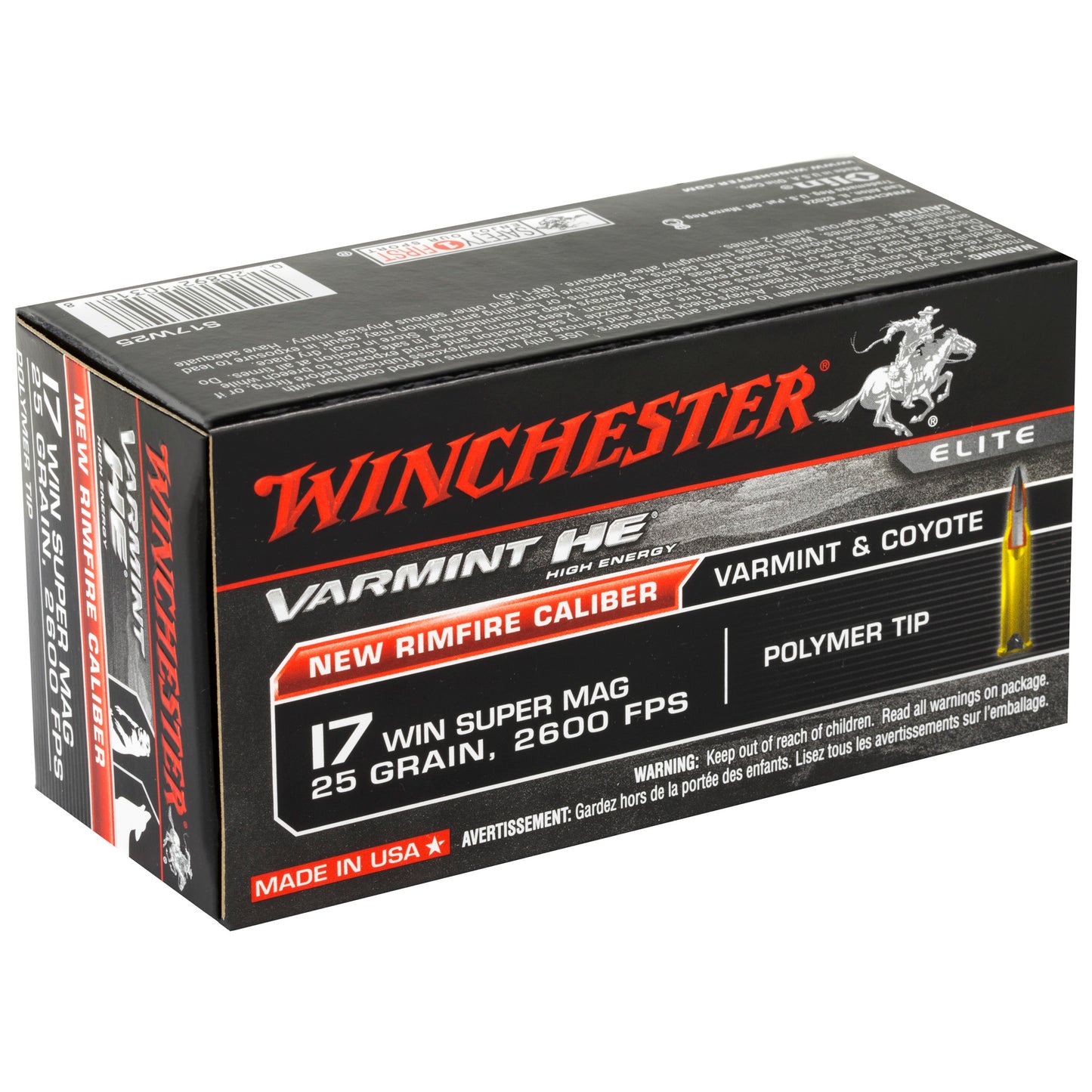 WIN VARMINT HE 17WSM 25GR PT 50/500