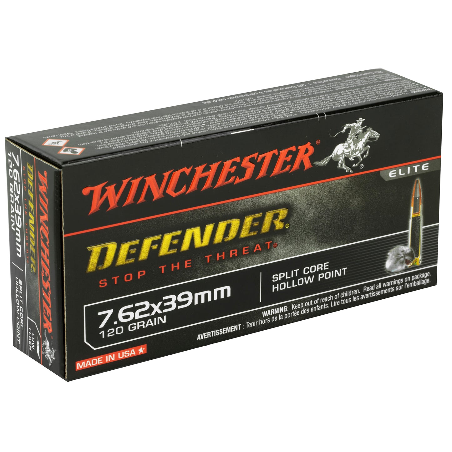 WIN DEFENDER 762X39 120GR HP 20/200