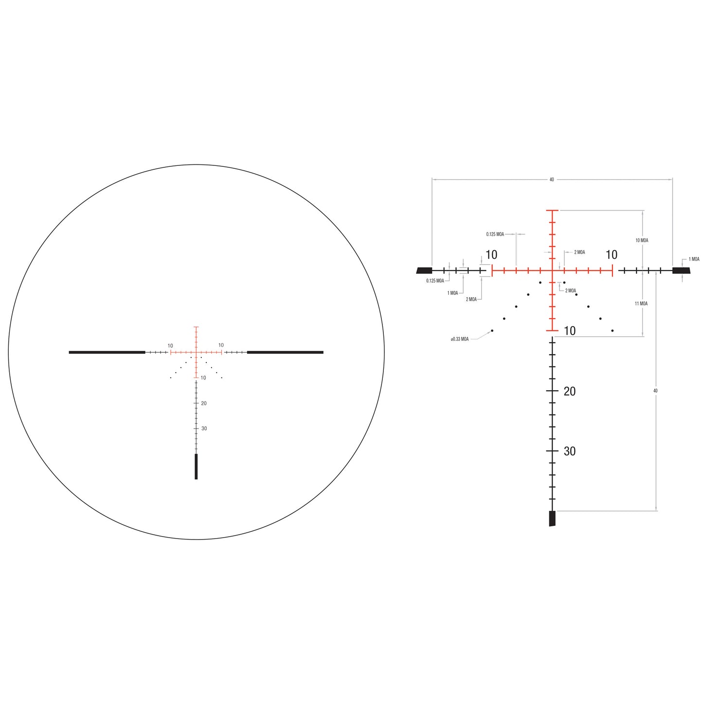 TRIJICON CREDO 3-9X40 SFP MOA RED