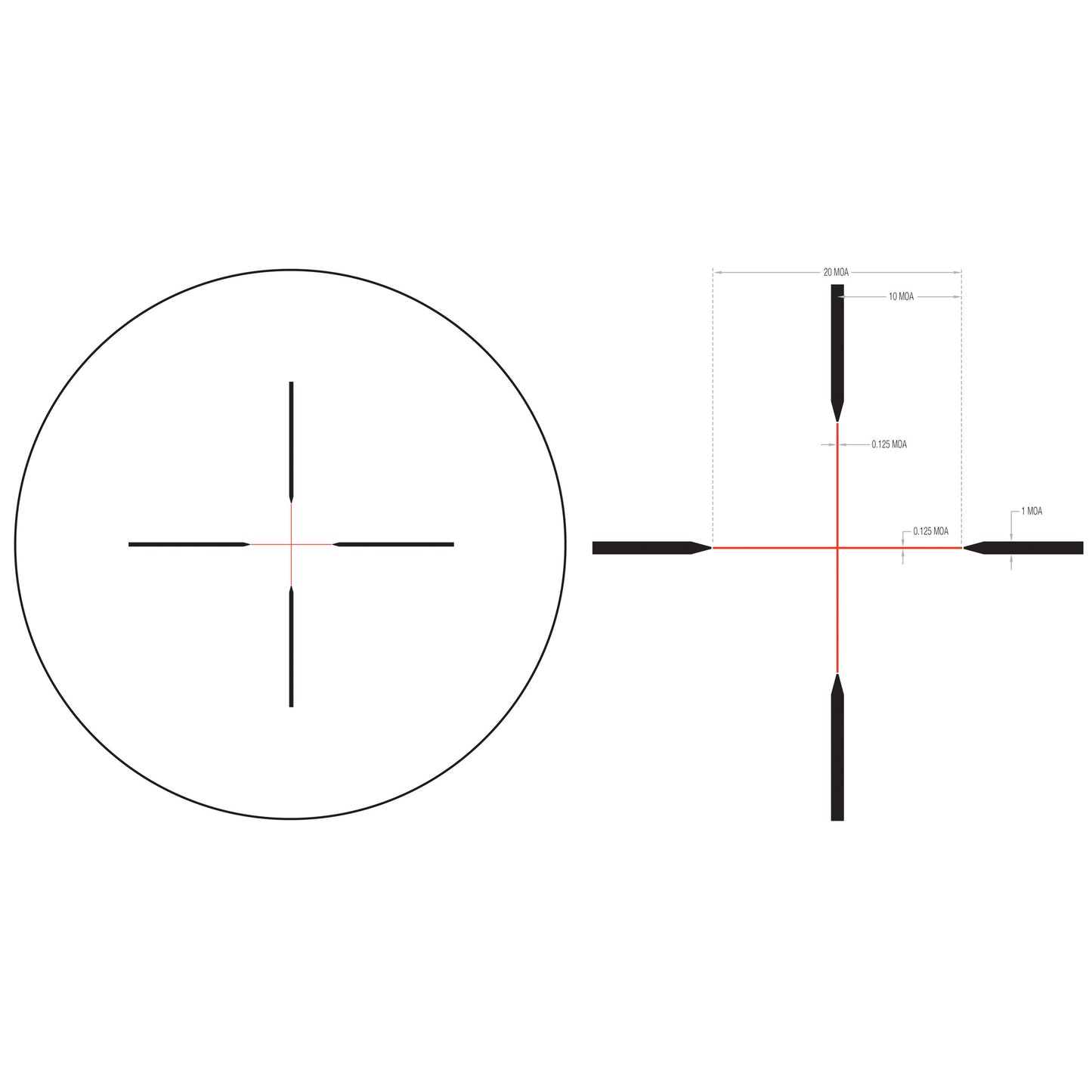 TRIJICON CREDO HX 2.5-10X56 STD RED