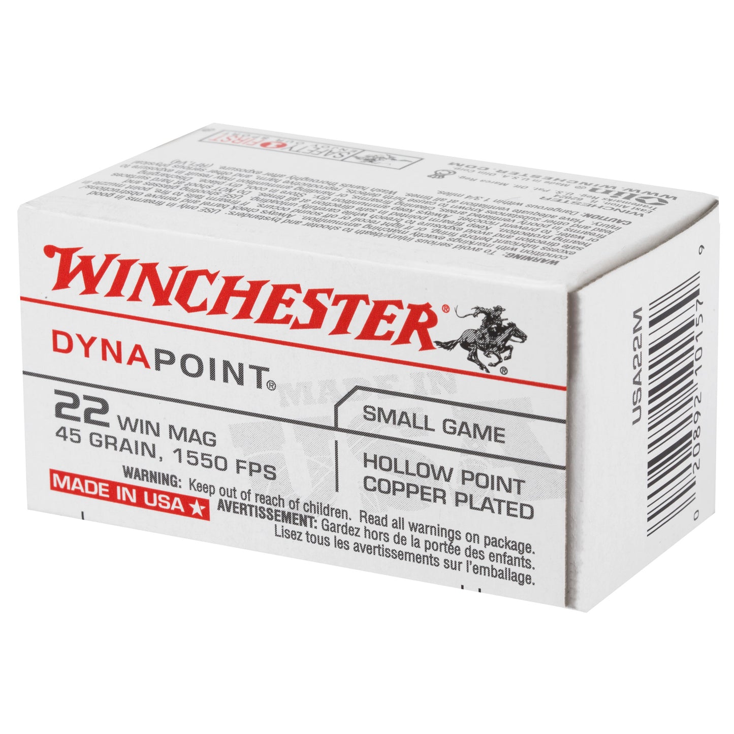 WIN USA 22 WMR 45GR DYNAPNT 50/2000