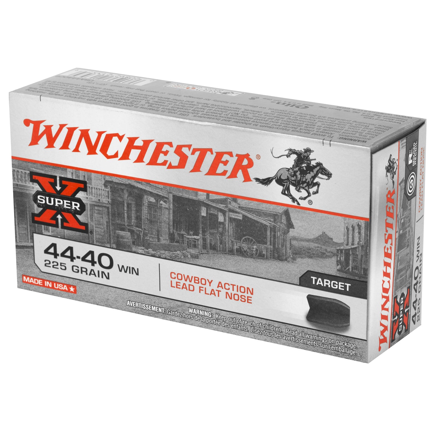 WIN USA 44-40 225GR LD CWBY 50/500