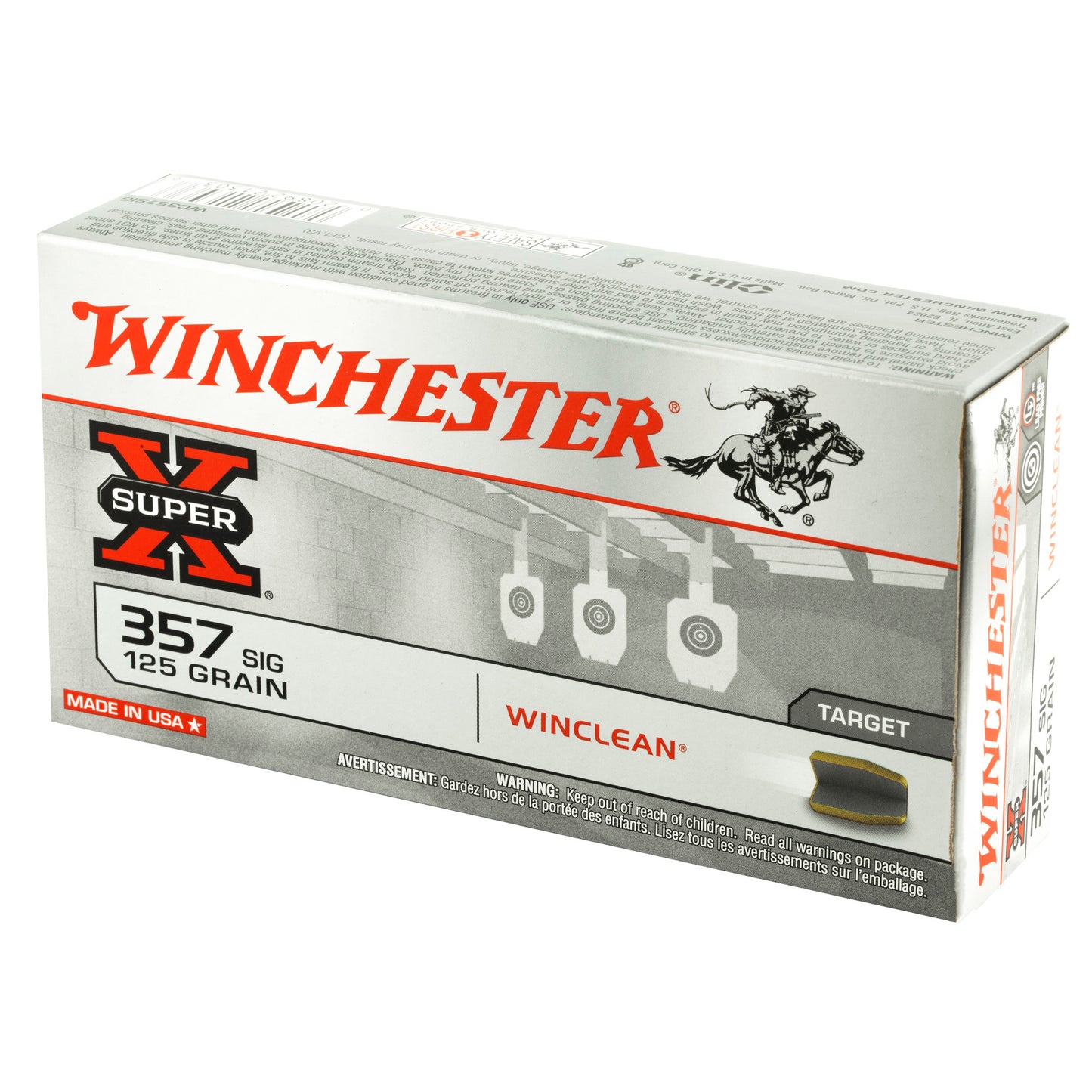 WIN SPRX WINCLEAN 357SIG 125GR 50/