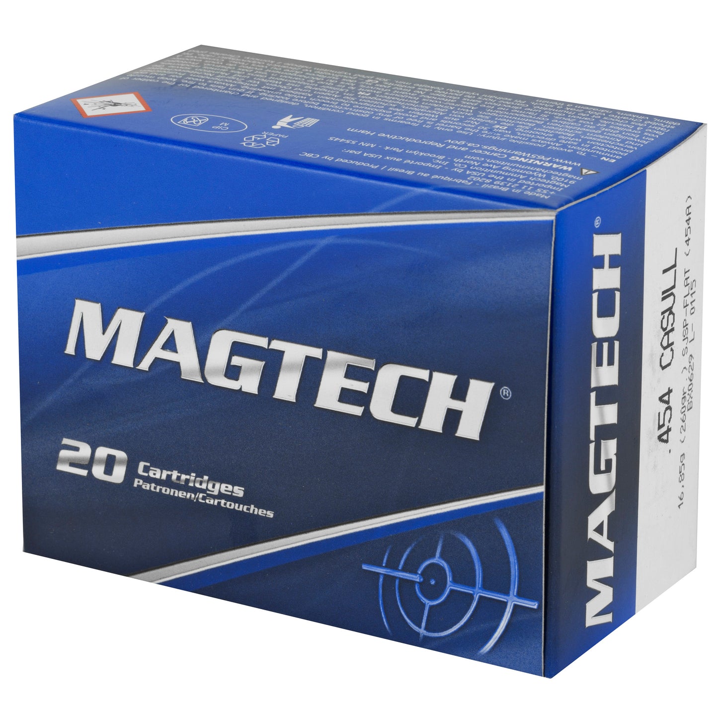 MAGTECH 454CASULL 260GR SJSP 20/1000