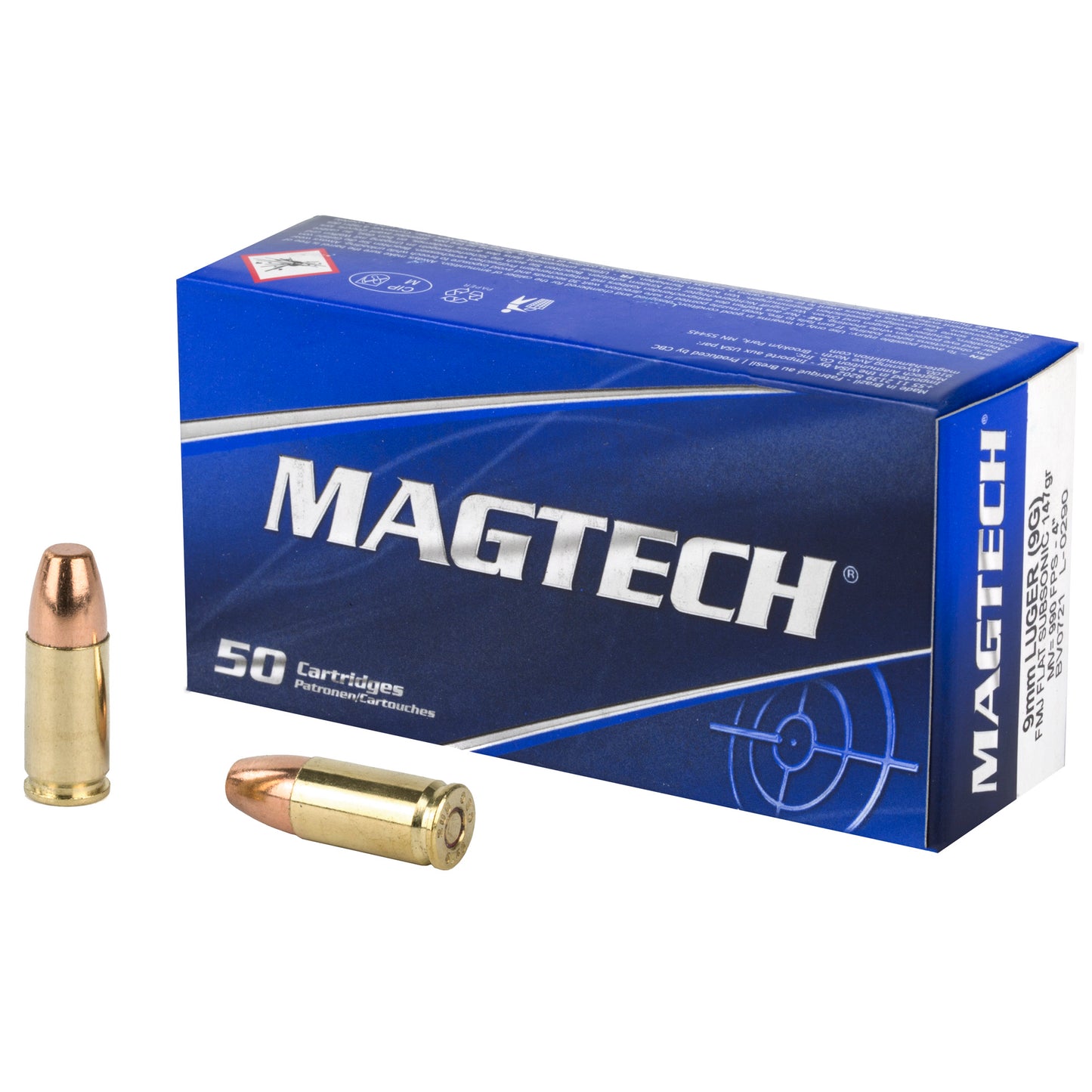 MAGTECH 9MM 147GR FMJ SUB 50/1000