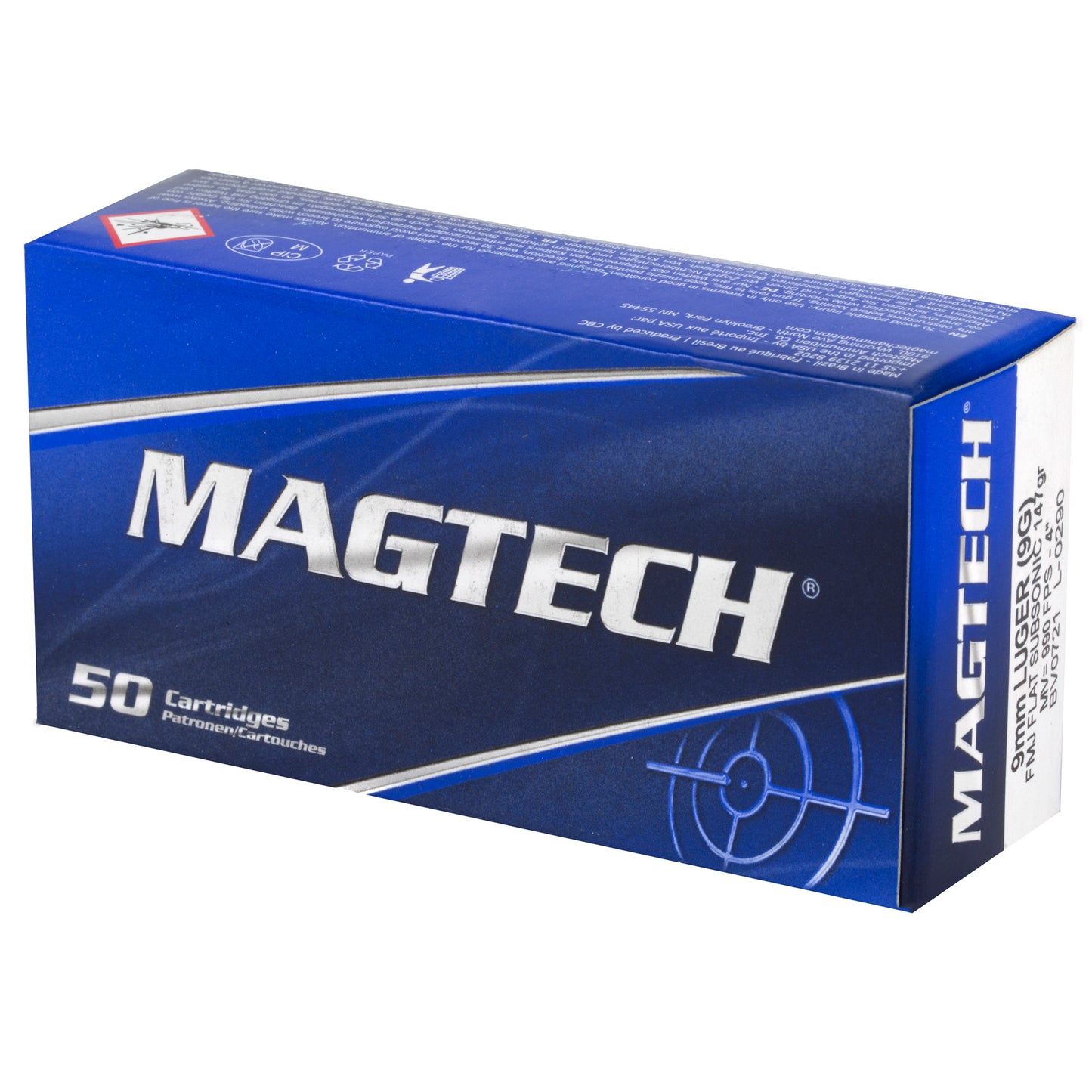 MAGTECH 9MM 147GR FMJ SUB 50/1000