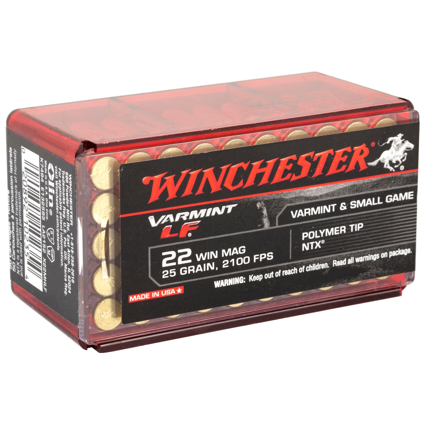 WIN VARMINT LF 22WMR 25GR NTX 50/