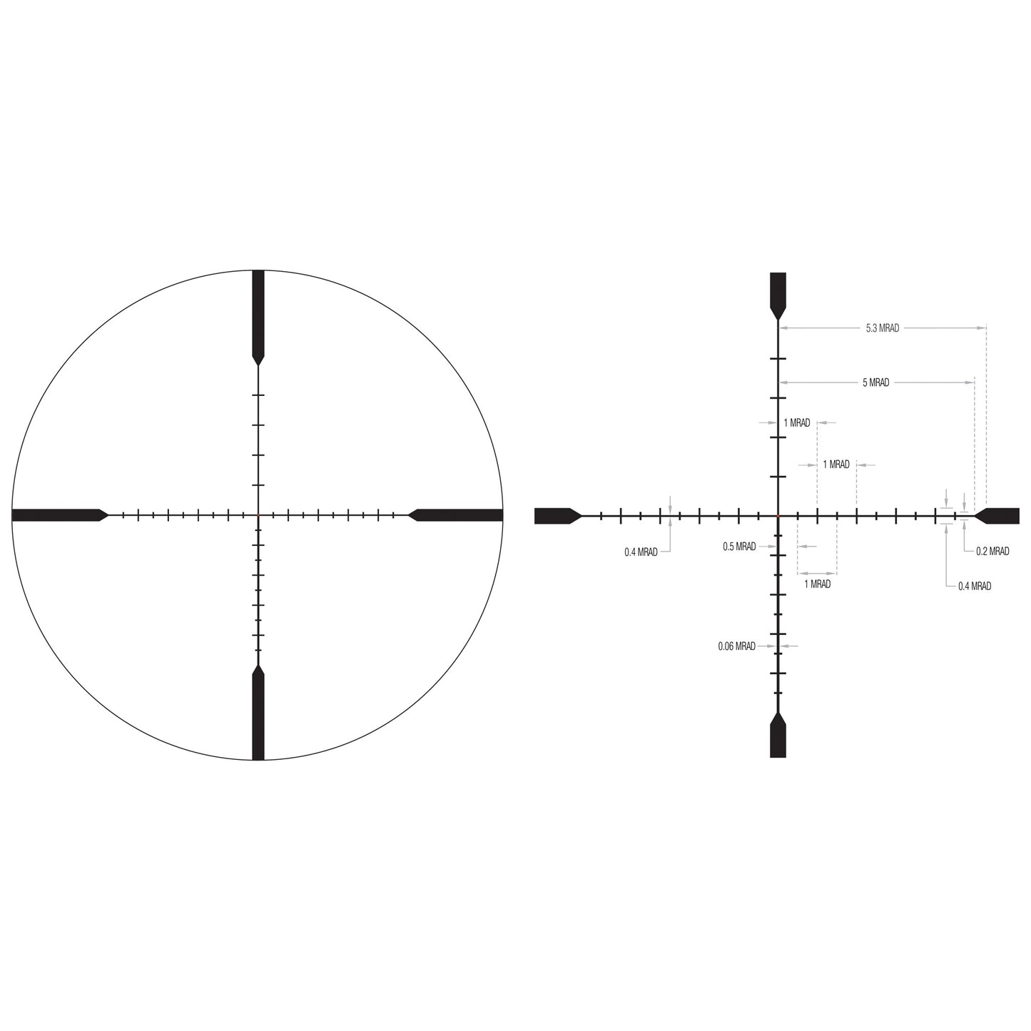 TRIJICON TENMILE 6-24X50 SFP MRAD RD