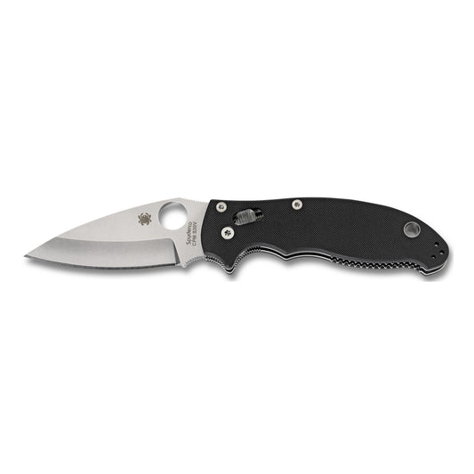 SPYDERCO MANIX 2 BLACK G10 PLAINEDGE