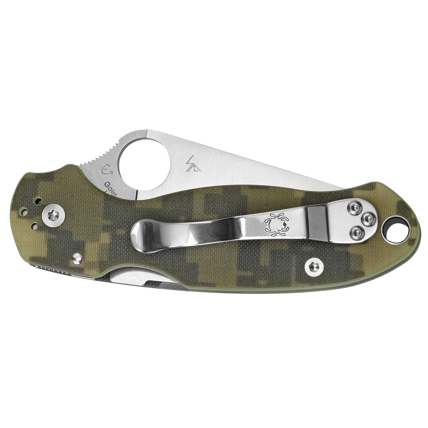 SPYDERCO PARA3 G10 CAMO PLAINEDGE