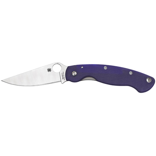 SPYDERCO MILITARY MODEL G-10 BLUE