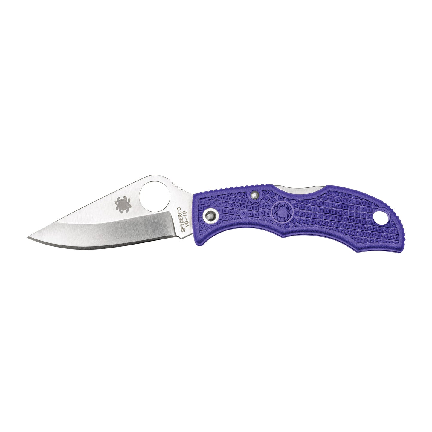 SPYDERCO LADYBUG3 PURPLE FRN PLAIN