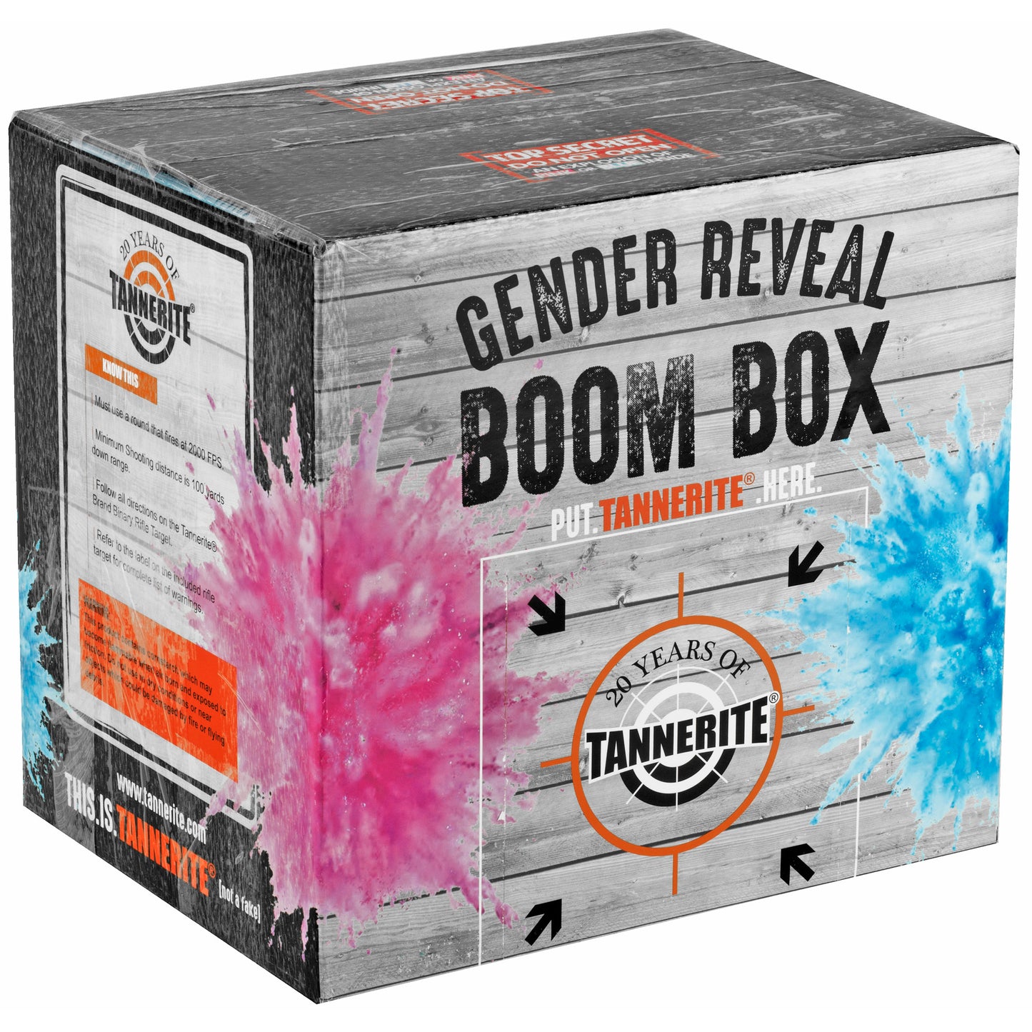 TANNERITE GENDER REVEAL BLUE