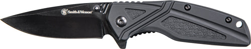 S&W KNIFE BLACK RUBBER 3" BLK