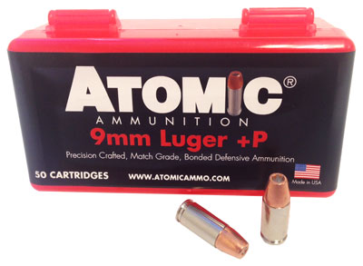 ATOMIC 9MM LUGER +P 124GR JHP