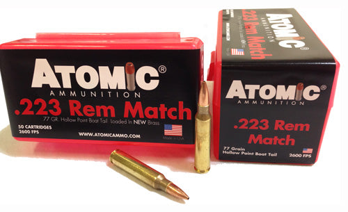 ATOMIC 223 REM 77GR MATCH BTHP