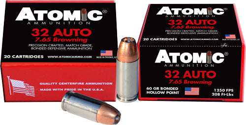 ATOMIC 32 ACP +P 60GR JHP