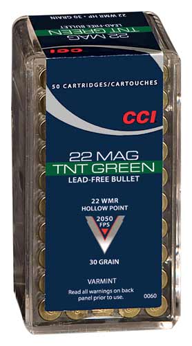 CCI TNT GREEN 22WMR LEAD