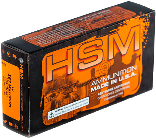 HSM 357 MAXIMUM 158GR JHP