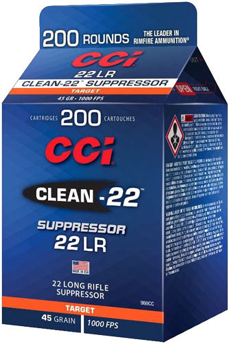 CCI SUPPRESSOR CLEAN 22LR 45GR