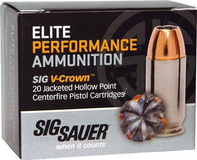 SIG 10MM 180GR ELITE V-CROWN