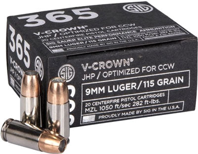 SIG 365 9MM LUGER 115GR