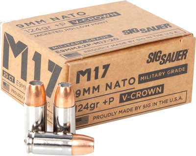 SIG M17 9MM LUGER +P 124GR