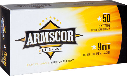 ARMSCOR 9MM LUGER 147GR FMJ