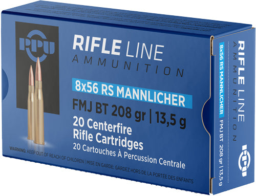 PPU 8X56R MANNLICHER 208GR FMJ