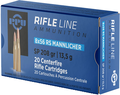 PPU 8X56R MANNLICHER 208GR JSP