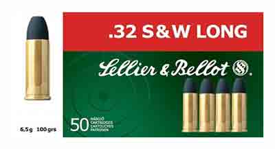 S&B 32 S&W LONG 100GR LEAD-RN