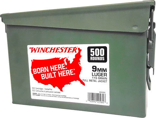 WINCHESTER 9MM LUGER 115GR FMJ