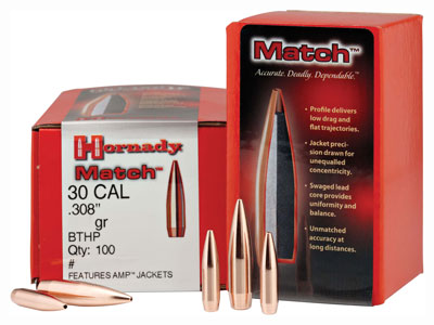 HORNADY BULLETS 30 CAL 308 155