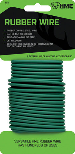 HME RUBBER WIRE 25' GREEN