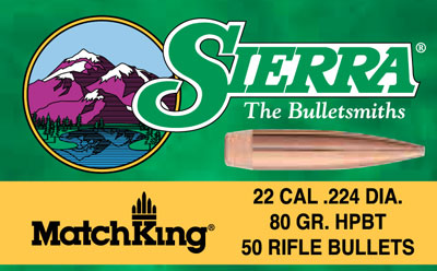 SIERRA BULLETS .22 CAL .224