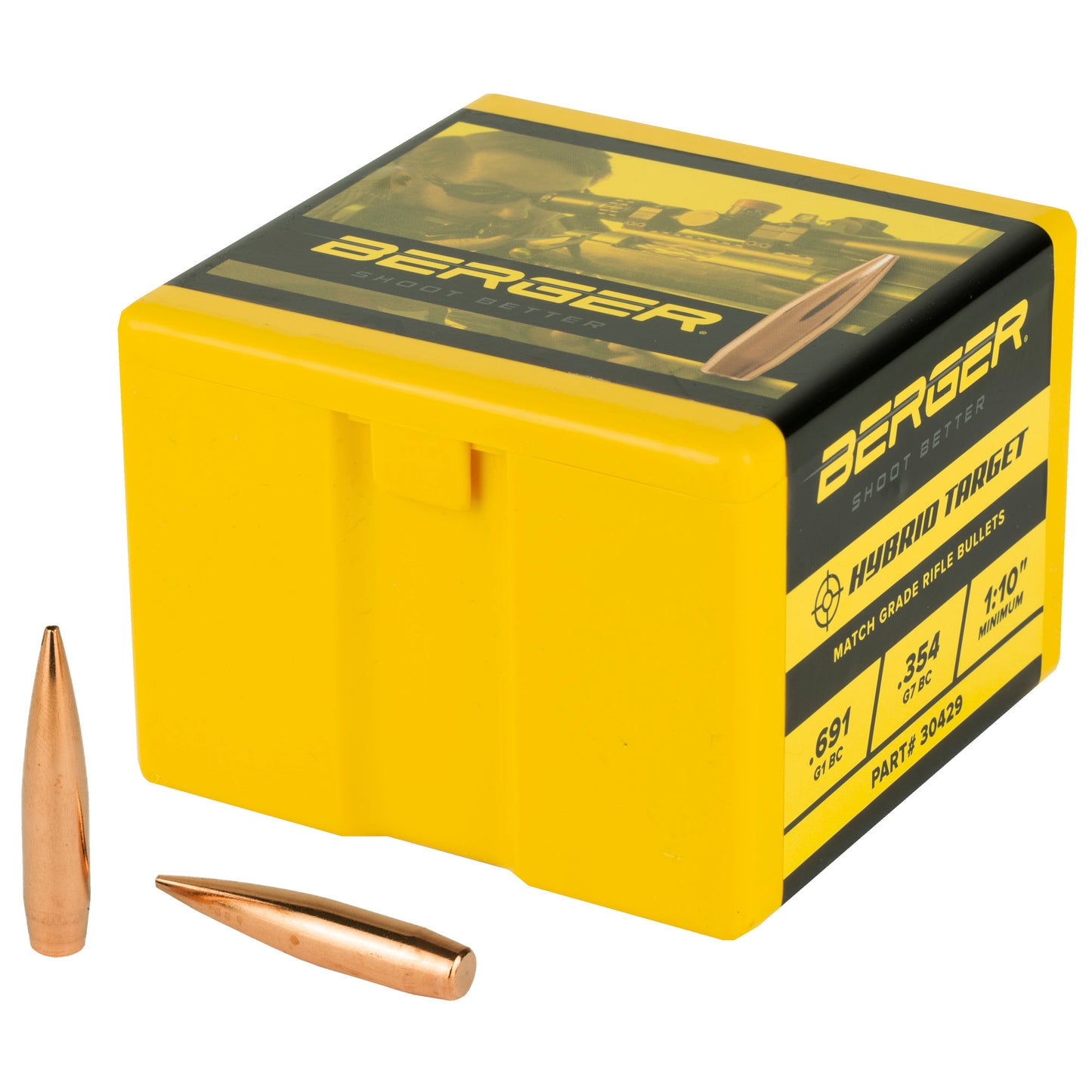 BERGER .30 215GR HYBRID TARGET 100CT