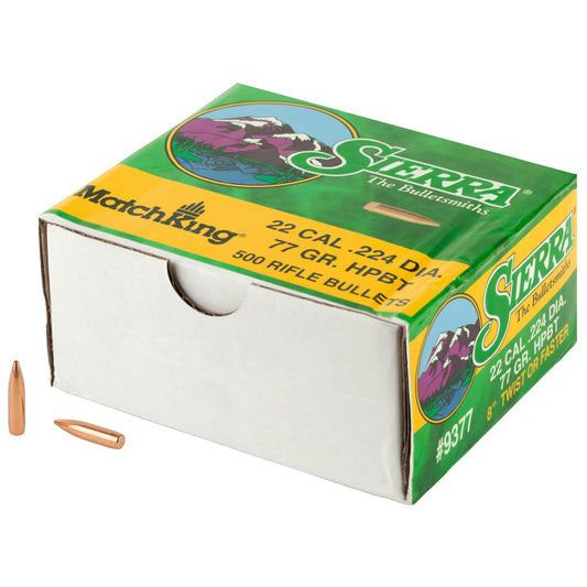 SIERRA MATCHKING .224 77GR 500CT