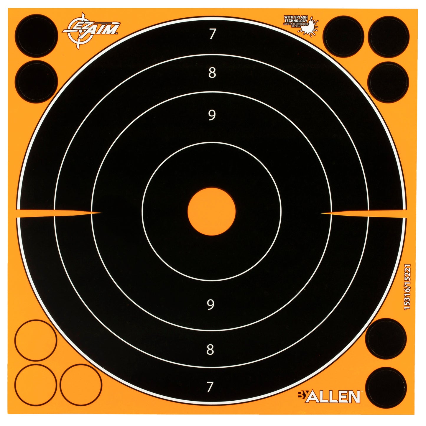 ALLEN EZ AIM 8X8 BULLSEYE 30PK