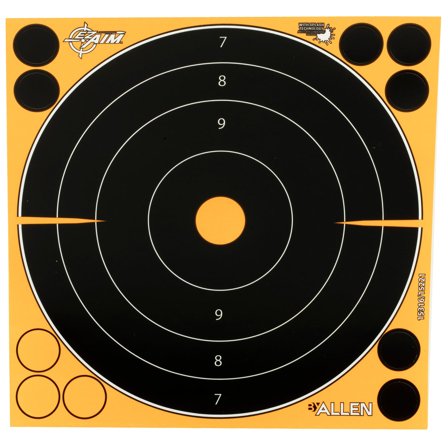 ALLEN EZ AIM 8 BULLSEYE 6PK